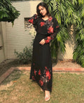 Midnight Bloom Floral Maxi Dress