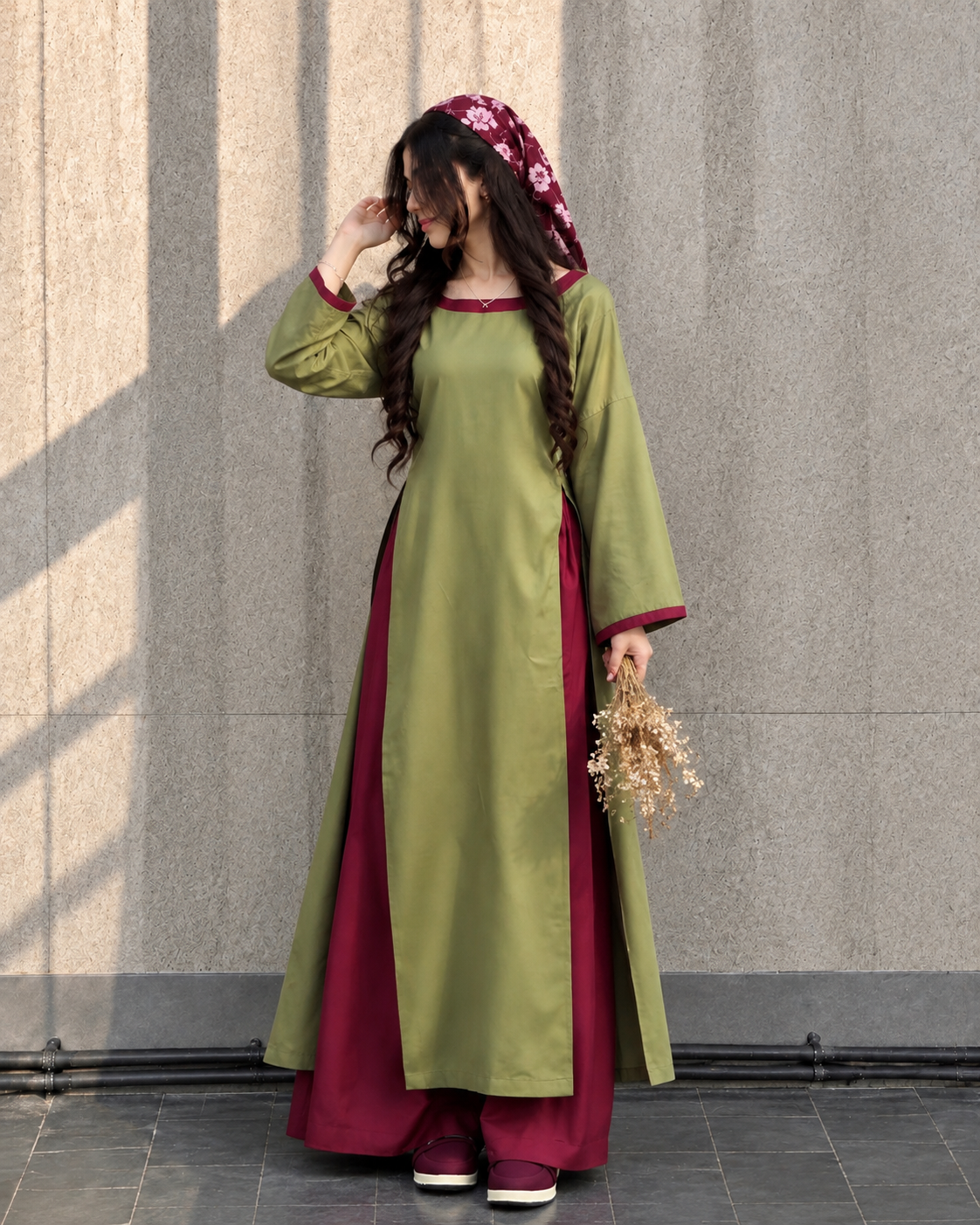 Mehru Olive Co-Ord