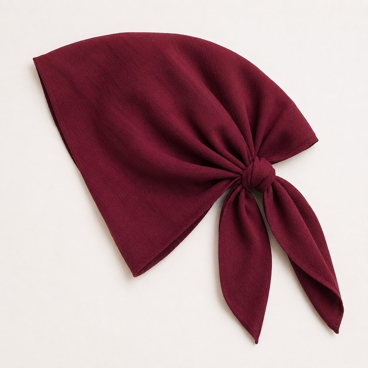 Velora Maroon Luxe Bandana Scarf
