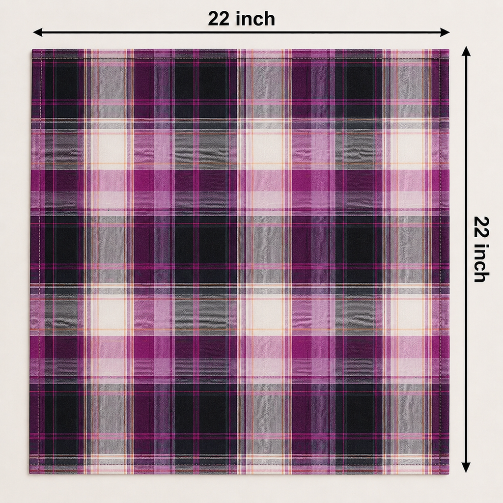 Velora  Check Luxe Bandana Scarf