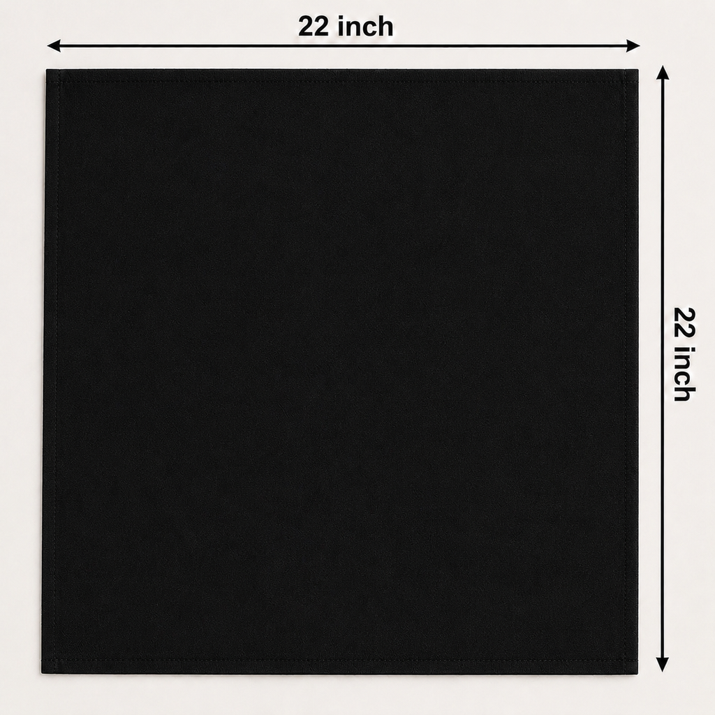 Velora Black Luxe Bandana Scarf