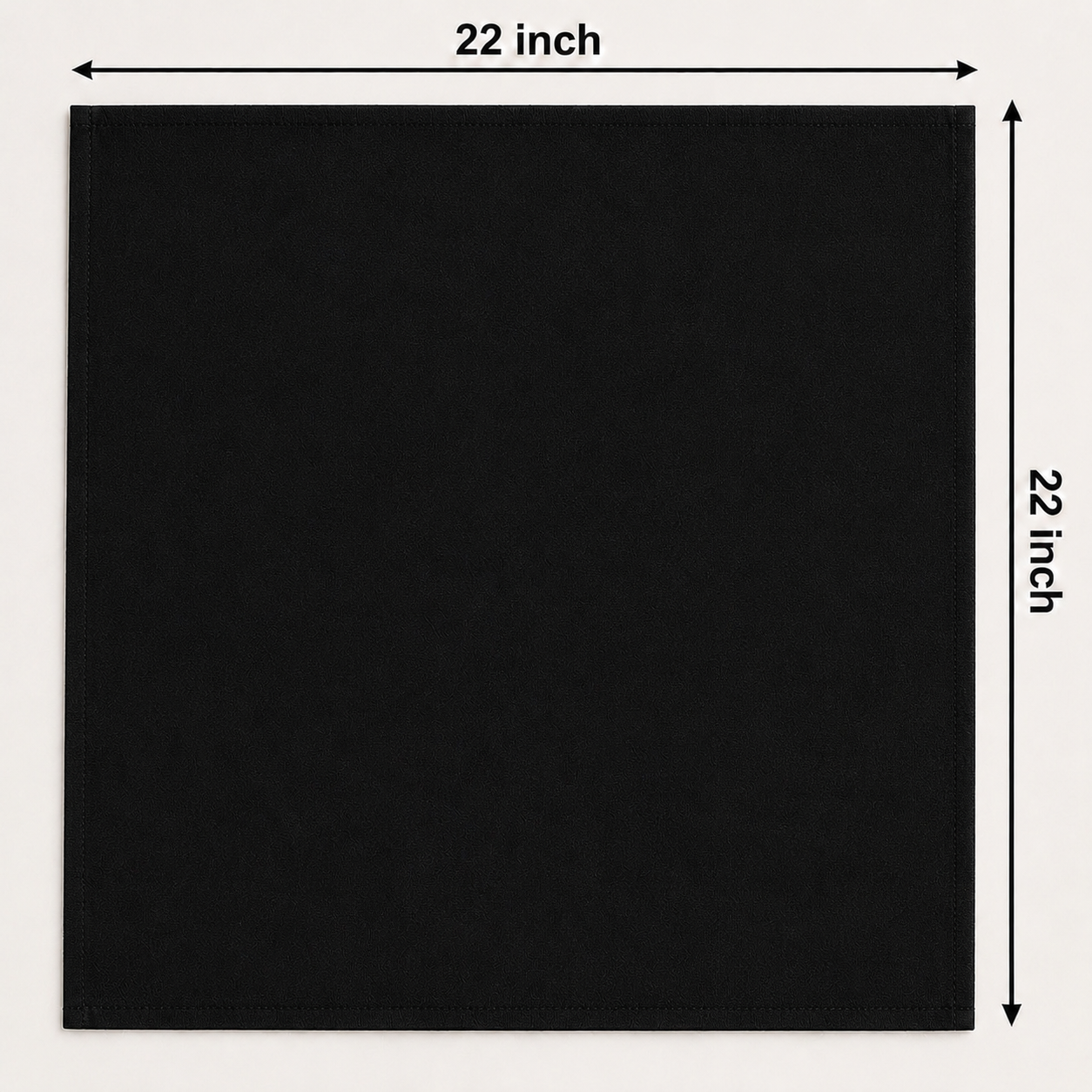 Velora Black Luxe Bandana Scarf