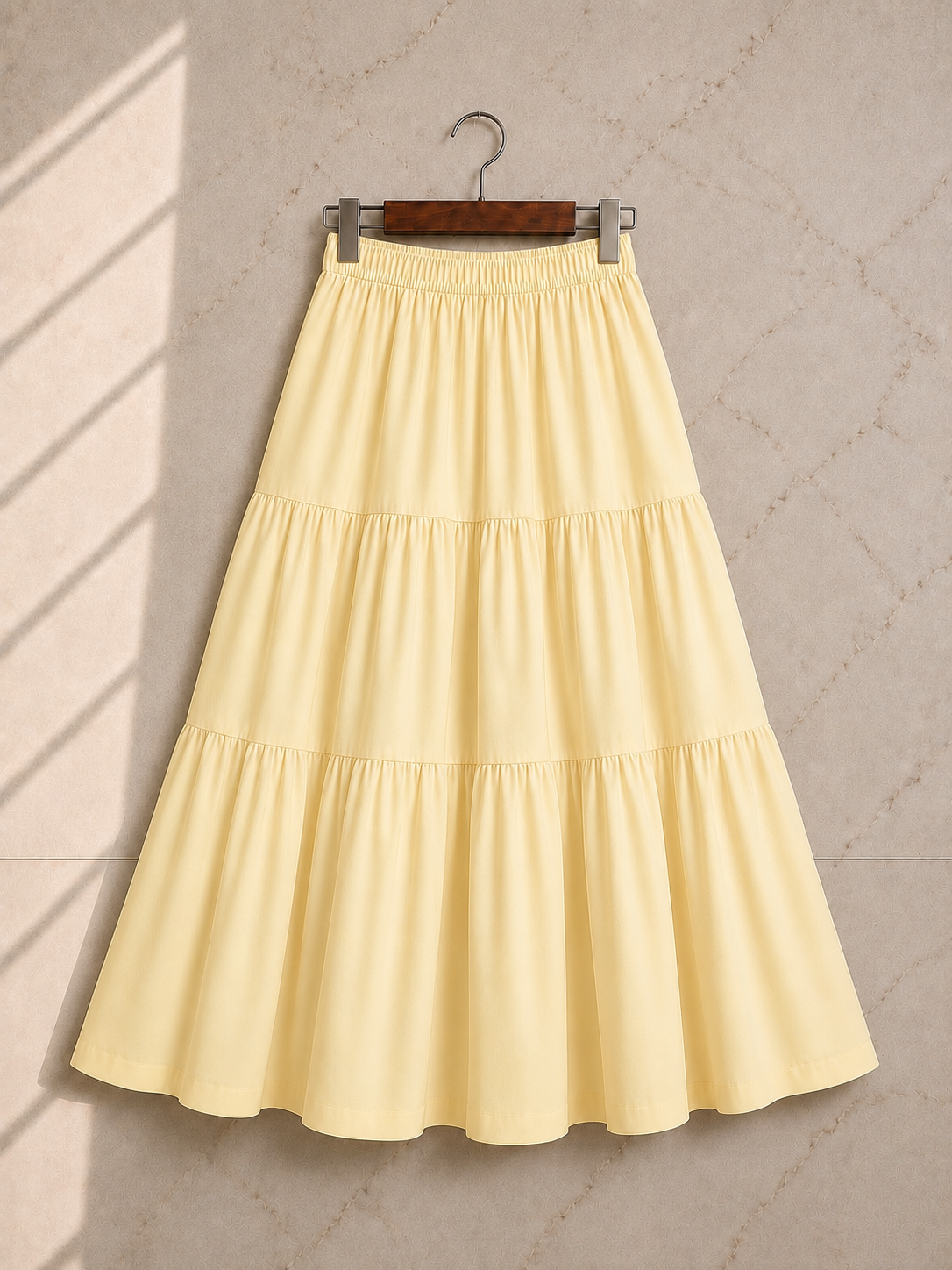 Midnight Elegance Tiered Maxi Skirt