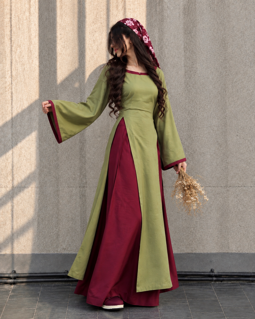 Mehru Olive Co-Ord