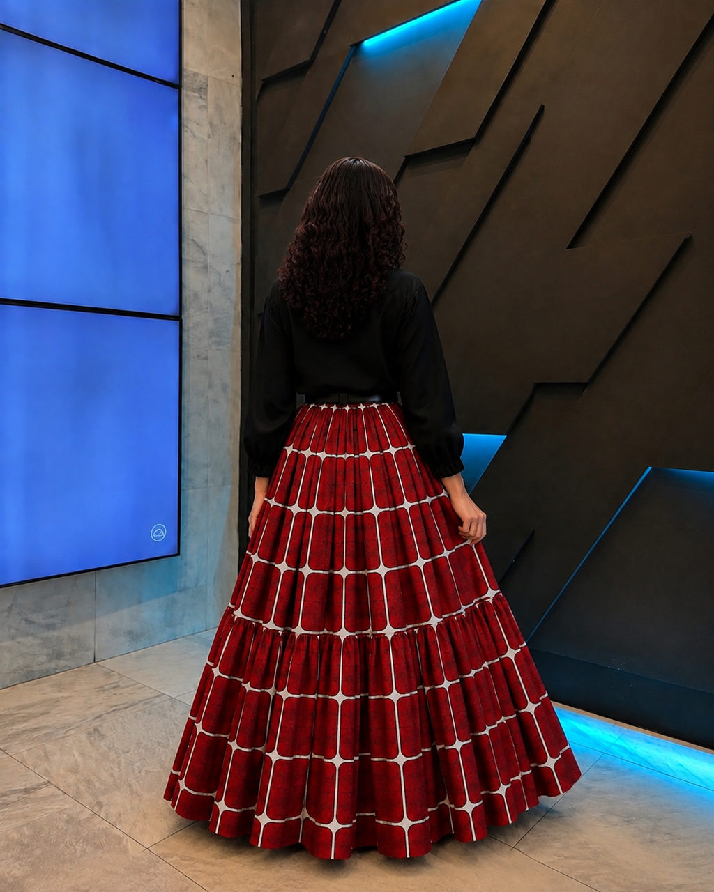 SpiderVerse Flare Maxi Skirt Set
