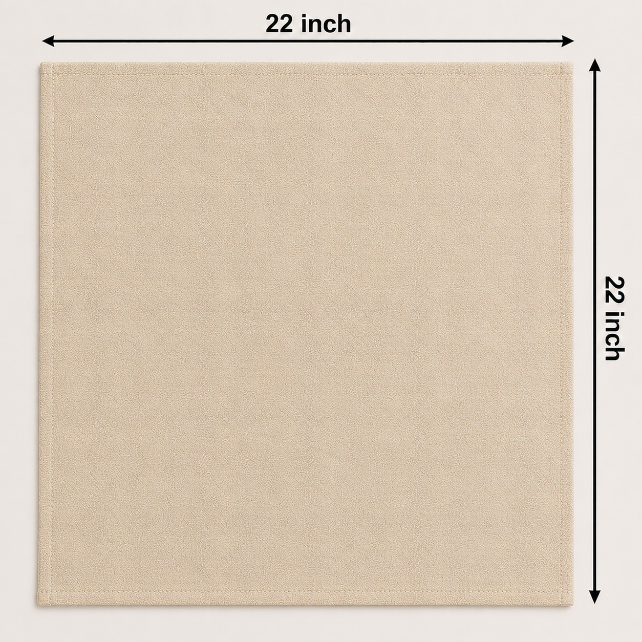 Velora Beige Luxe Bandana Scarf