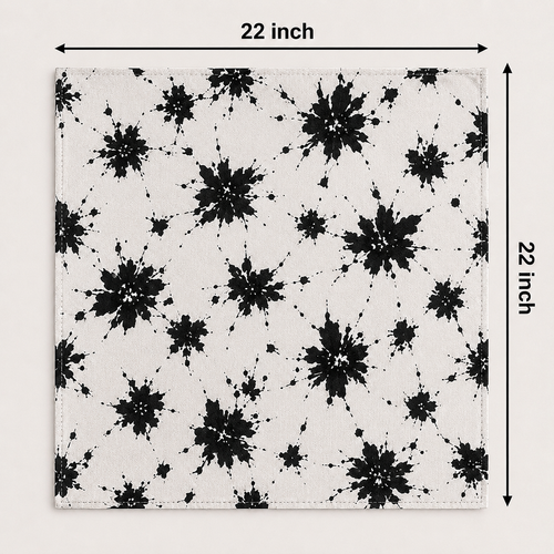 Black & White Floral Bandana