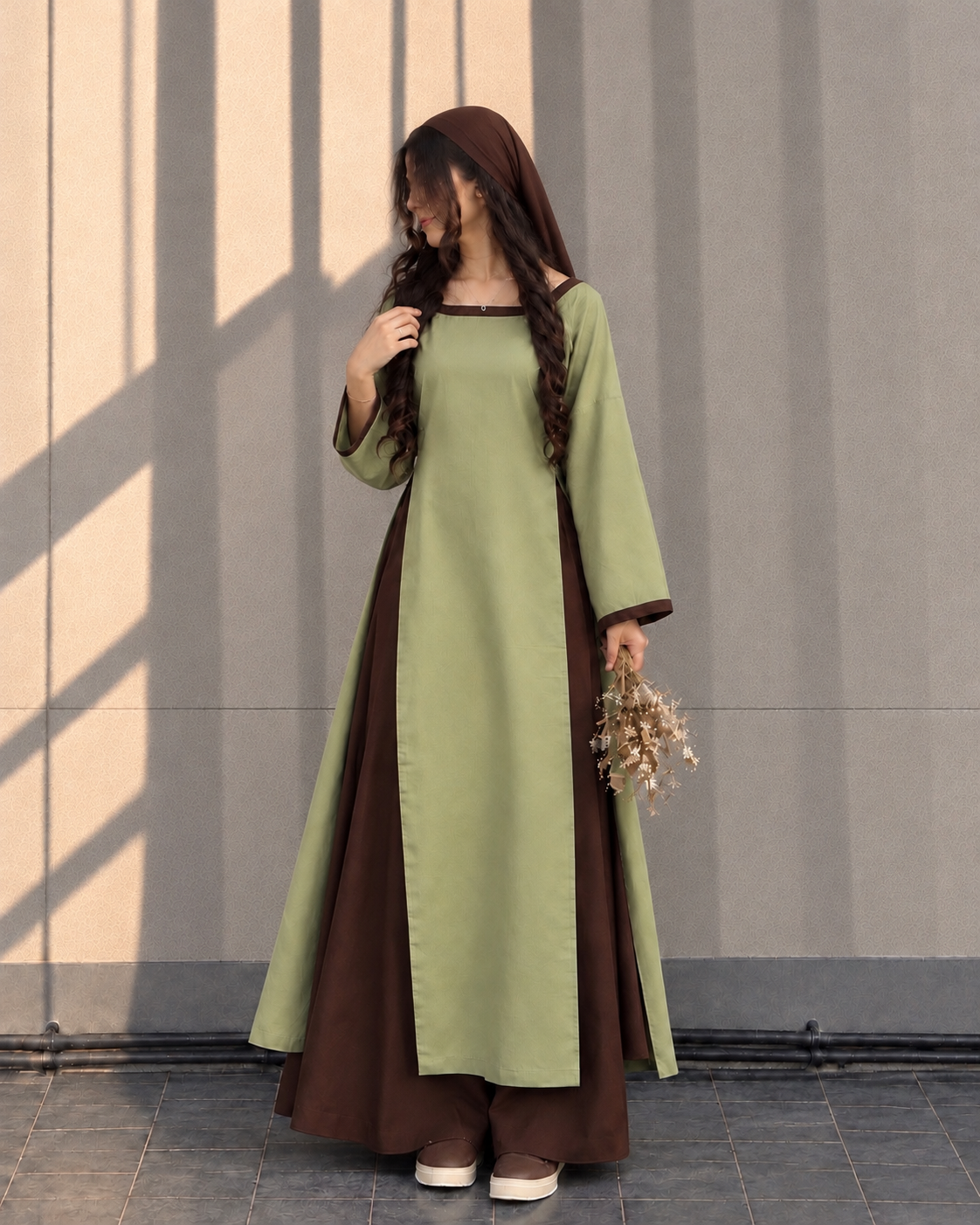 Sage & Cocoa Brown Maxi Dress