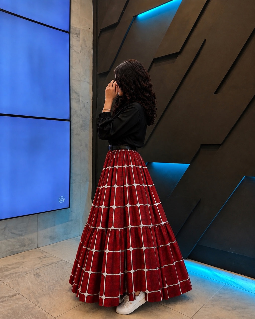 SpiderVerse Flare Maxi Skirt Set