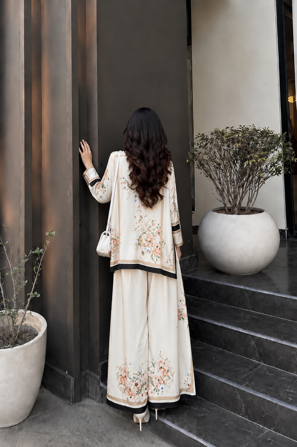 Ivory Blossom Luxe Co-Ord Set