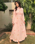 Blush Bloom Pleated Maxi Dress