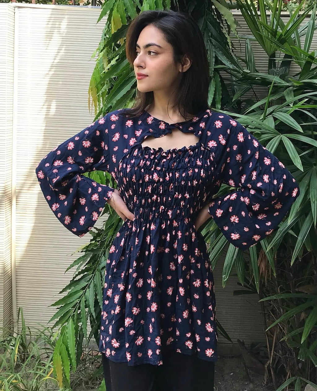 Blossom Charm Smocked Floral Top