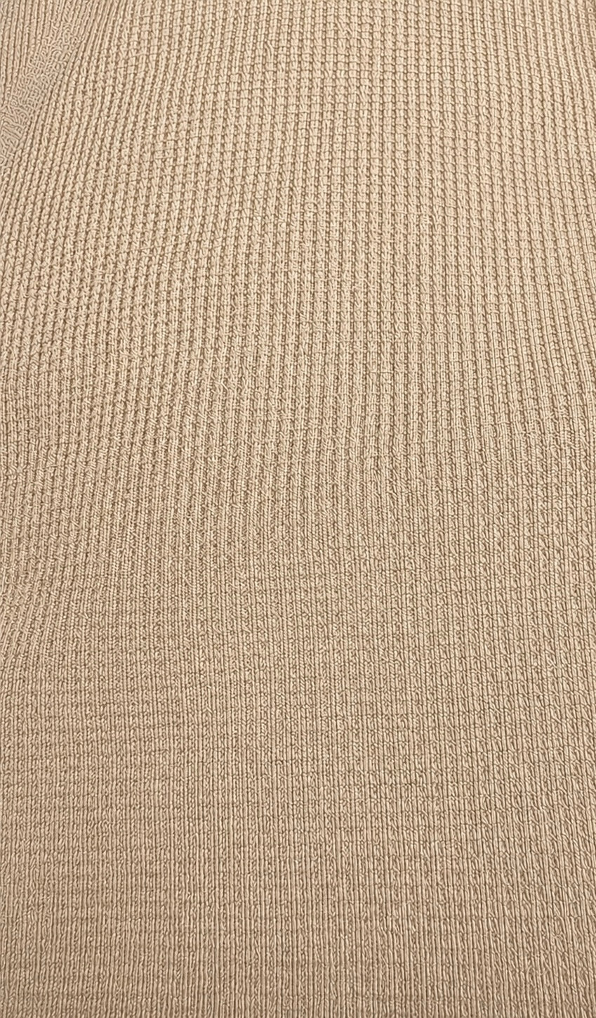 Elegant Beige Pleated Wide-Leg Trousers
