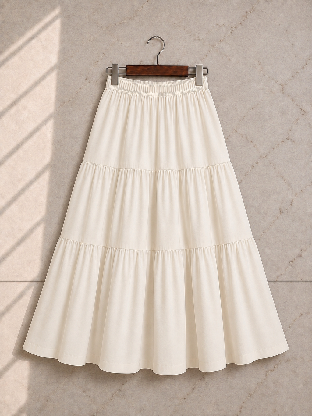 Midnight Elegance Tiered Maxi Skirt