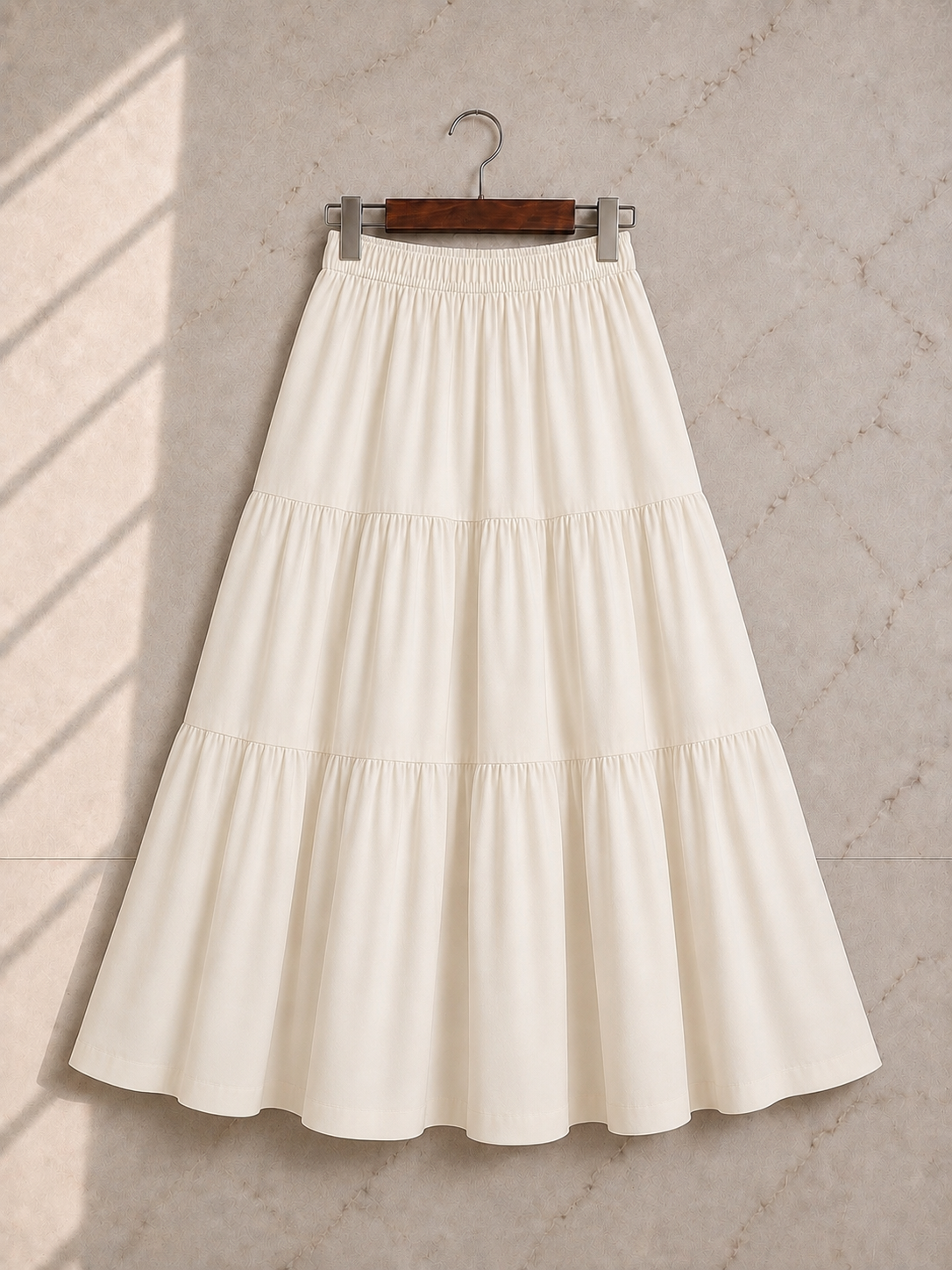 Midnight Elegance Tiered Maxi Skirt