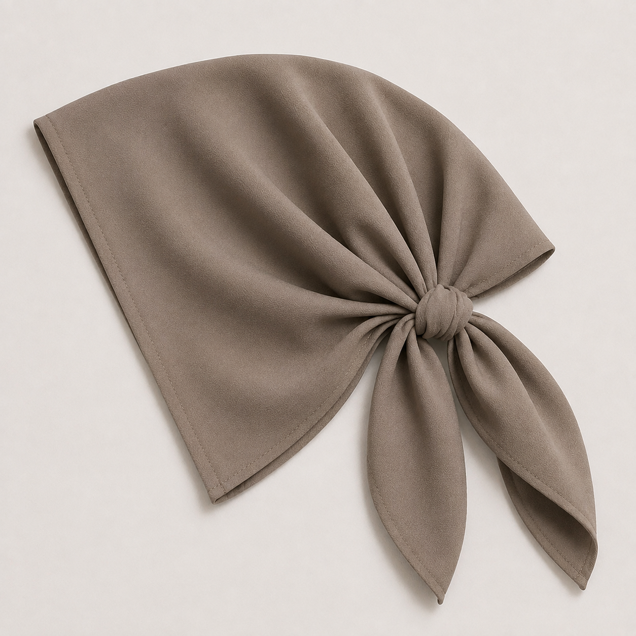 Velora Taupe Luxe Bandana Scarf