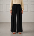 Elegant Black Wide-Leg Trousers