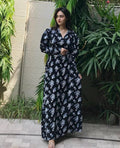 Midnight Bloom Floral Maxi Dress