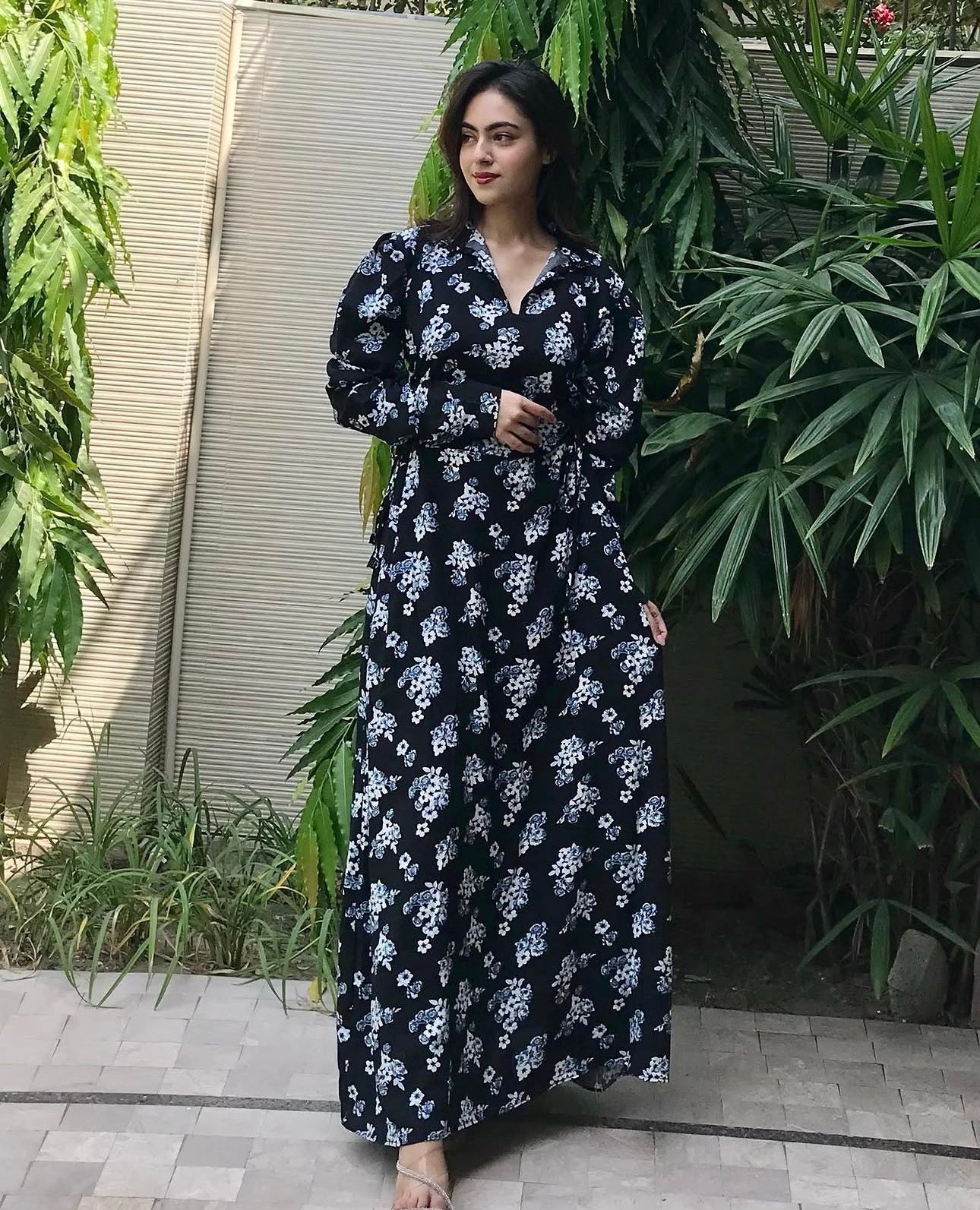 Midnight Bloom Floral Maxi Dress