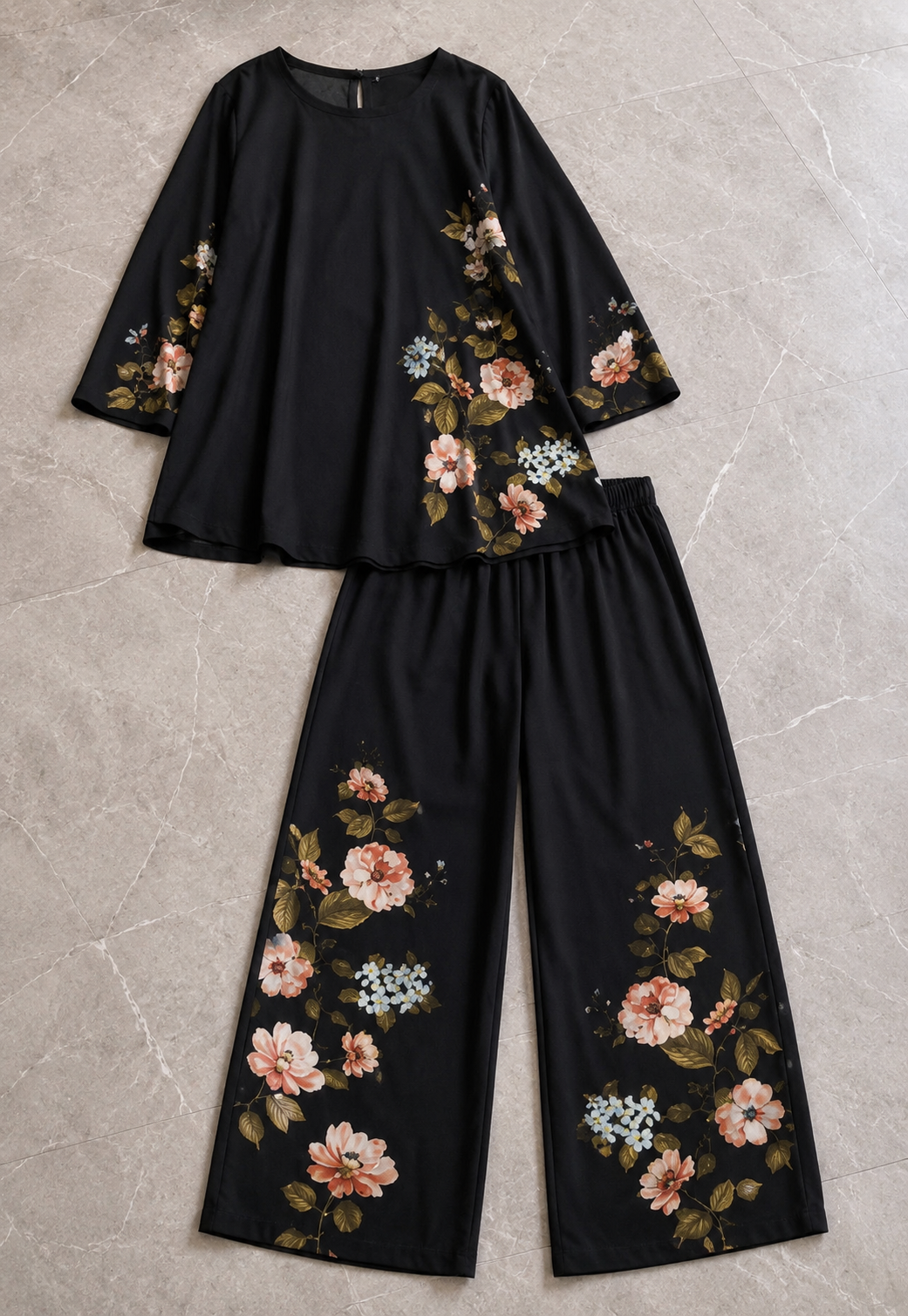 Midnight Bloom Floral Co-Ord Set