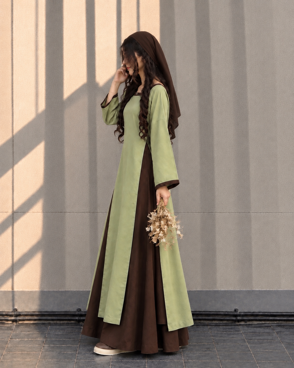 Sage & Cocoa Brown Maxi Dress