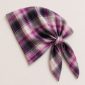 Velora  Check Luxe Bandana Scarf